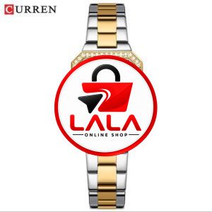 CURREN Women’s Two-Tone Gold Silver Watch – Elegant Rectangular Dial Fashion Wristwatch