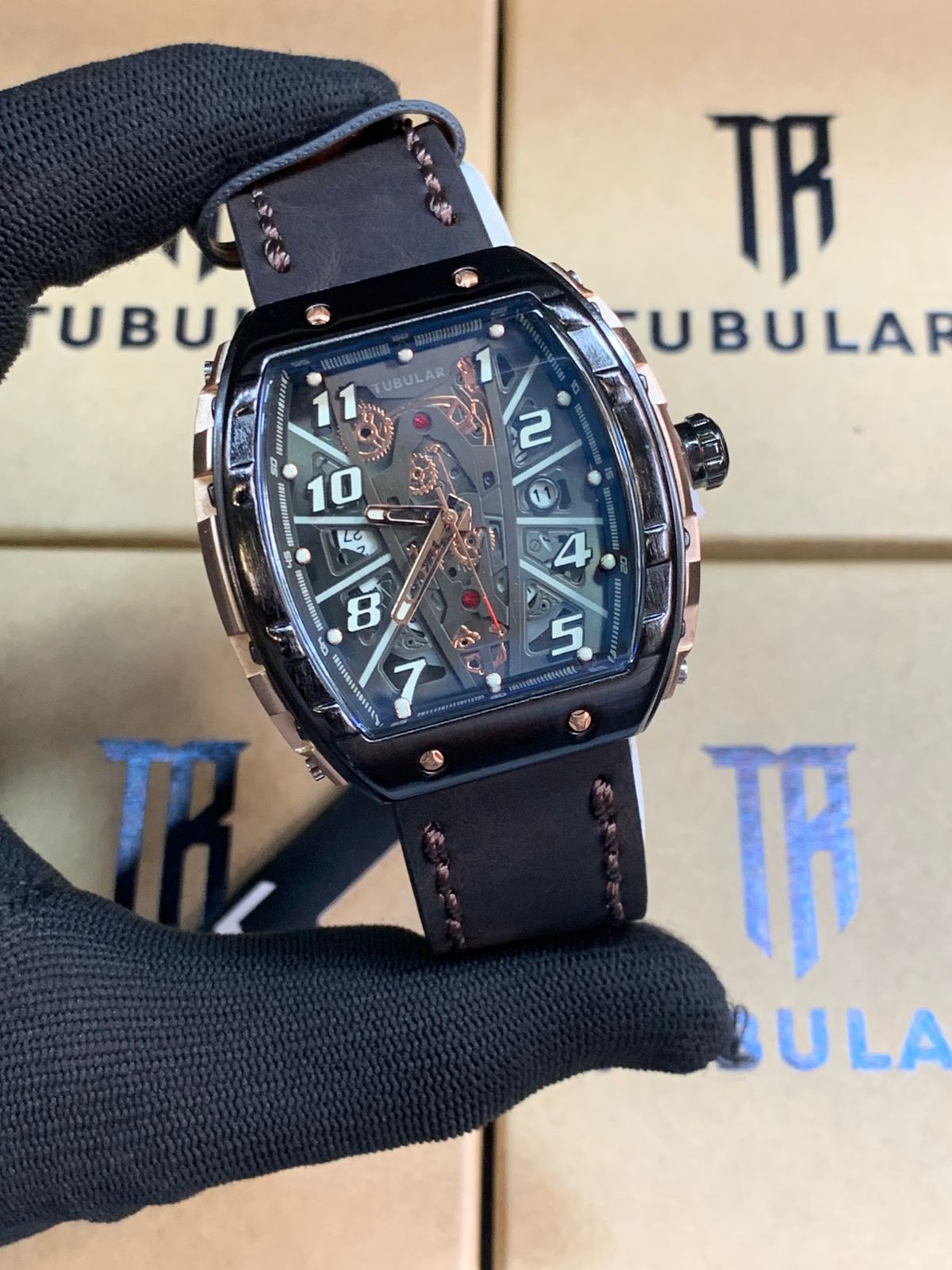 Tubular Men’s Luxury Black Sports Watch – Stylish Analog Wrist Watch - Image 5
