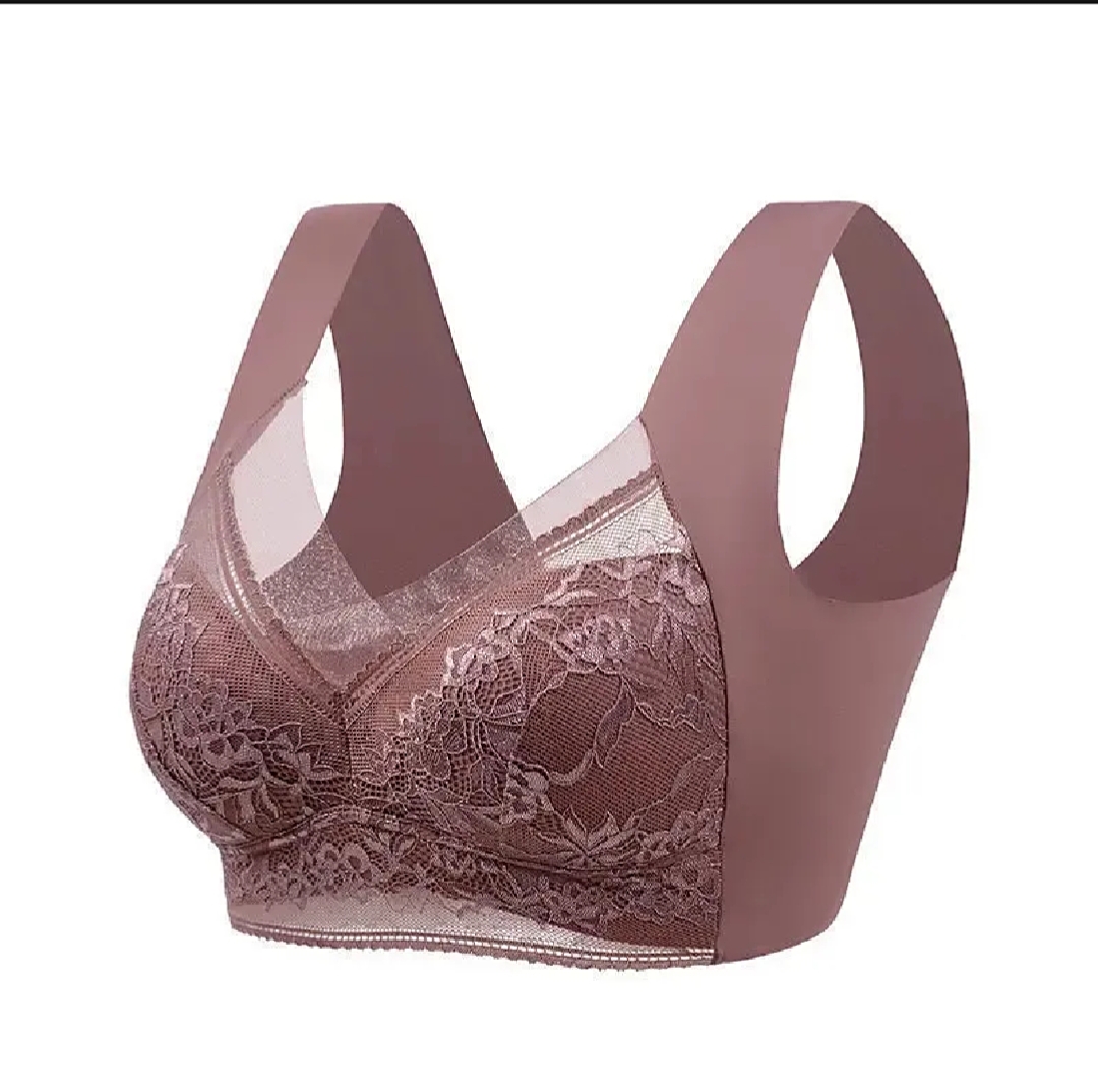 Women’s Seamless Lace Wireless Push-Up Bra – Plus Size Comfort Bra - Image 5