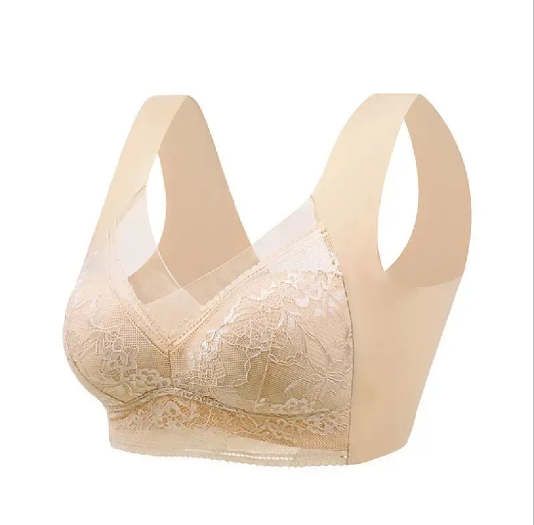 Women’s Seamless Lace Wireless Push-Up Bra – Plus Size Comfort Bra - Image 6