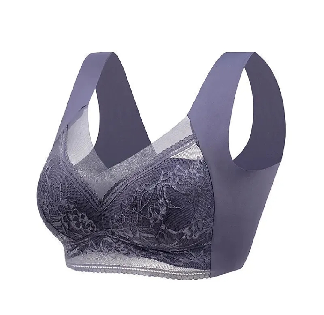 Women’s Seamless Lace Wireless Push-Up Bra – Plus Size Comfort Bra - Image 7